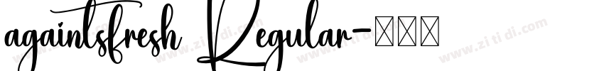 againtsfresh Regular字体转换
